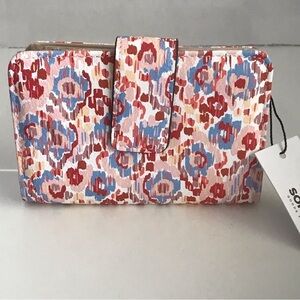 Sonoma Goods For Life Ikat Print - Abbey RFID-Blocking Indexer Wallet - NWT